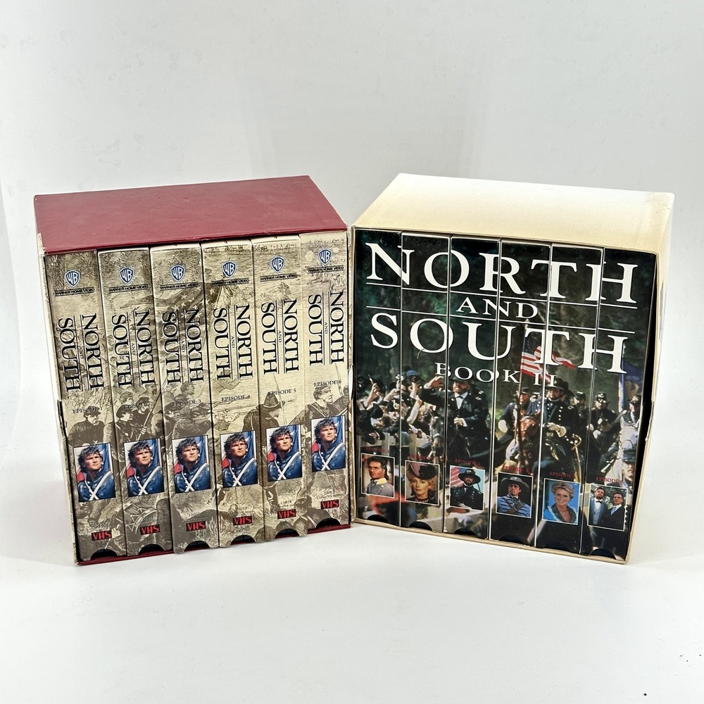 North and South Book I & II VHS Sets Warner Home Video Patrick Swayze Civil War - Picture 2 of 2